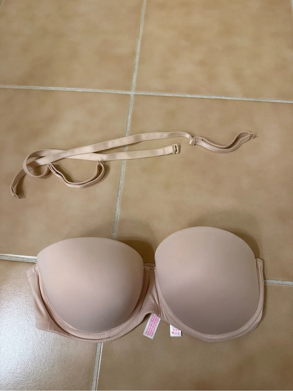 PINK Victoria's Secret Blush Nude strapped / strapless Bra